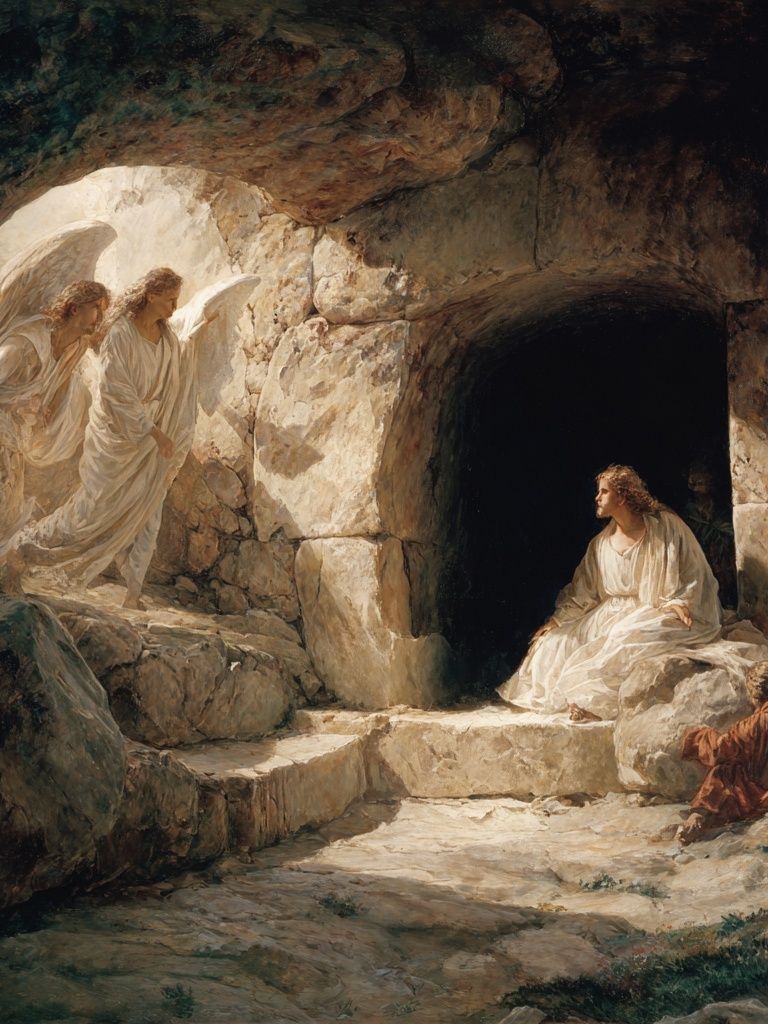 Angel at the Tomb — Fine Art Print. poster — fine-art art
