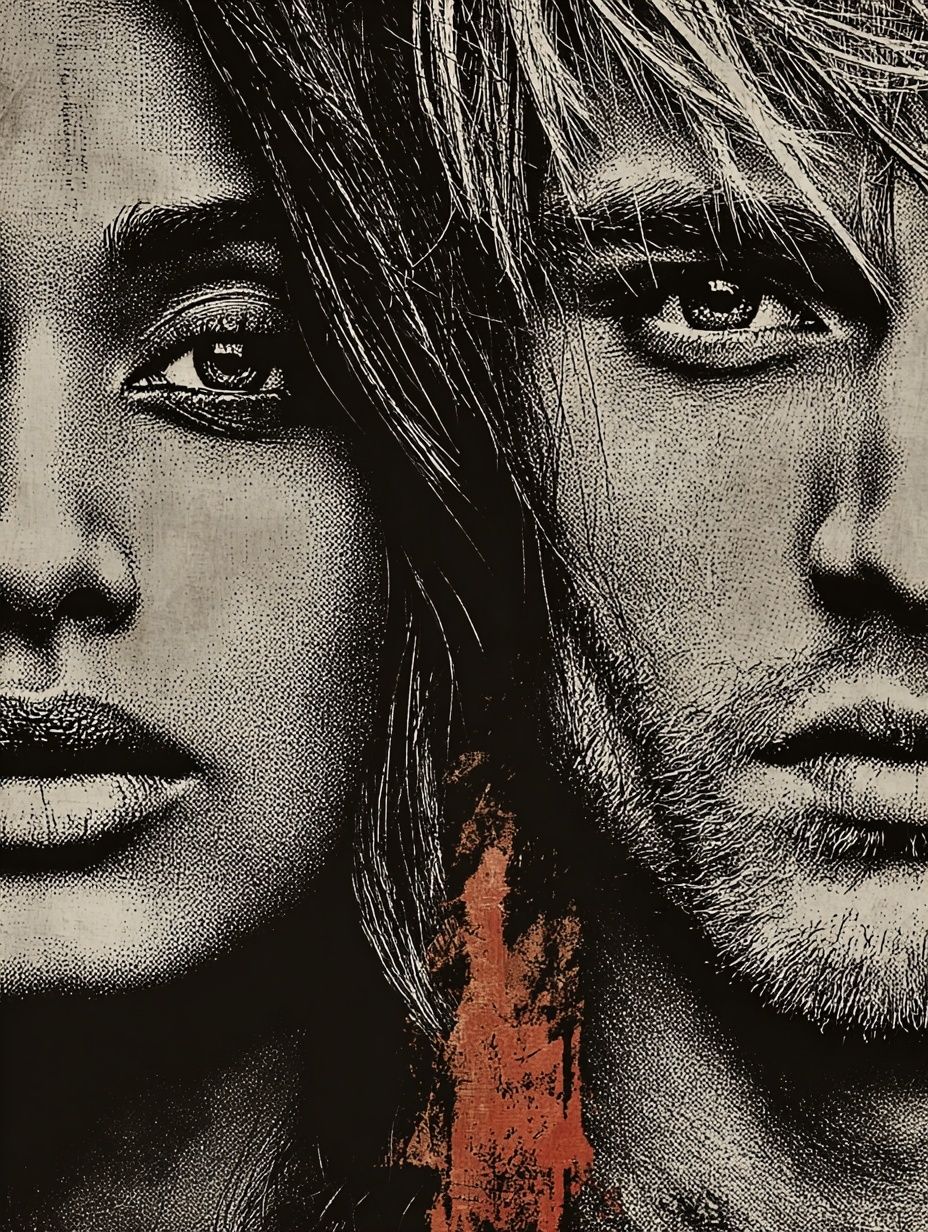 Dual Portrait Pop-Art Poster. poster detail