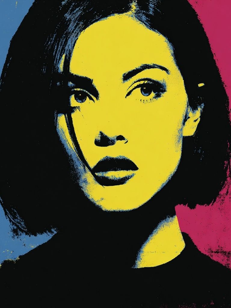 Pop Art Portrait Poster. poster detail