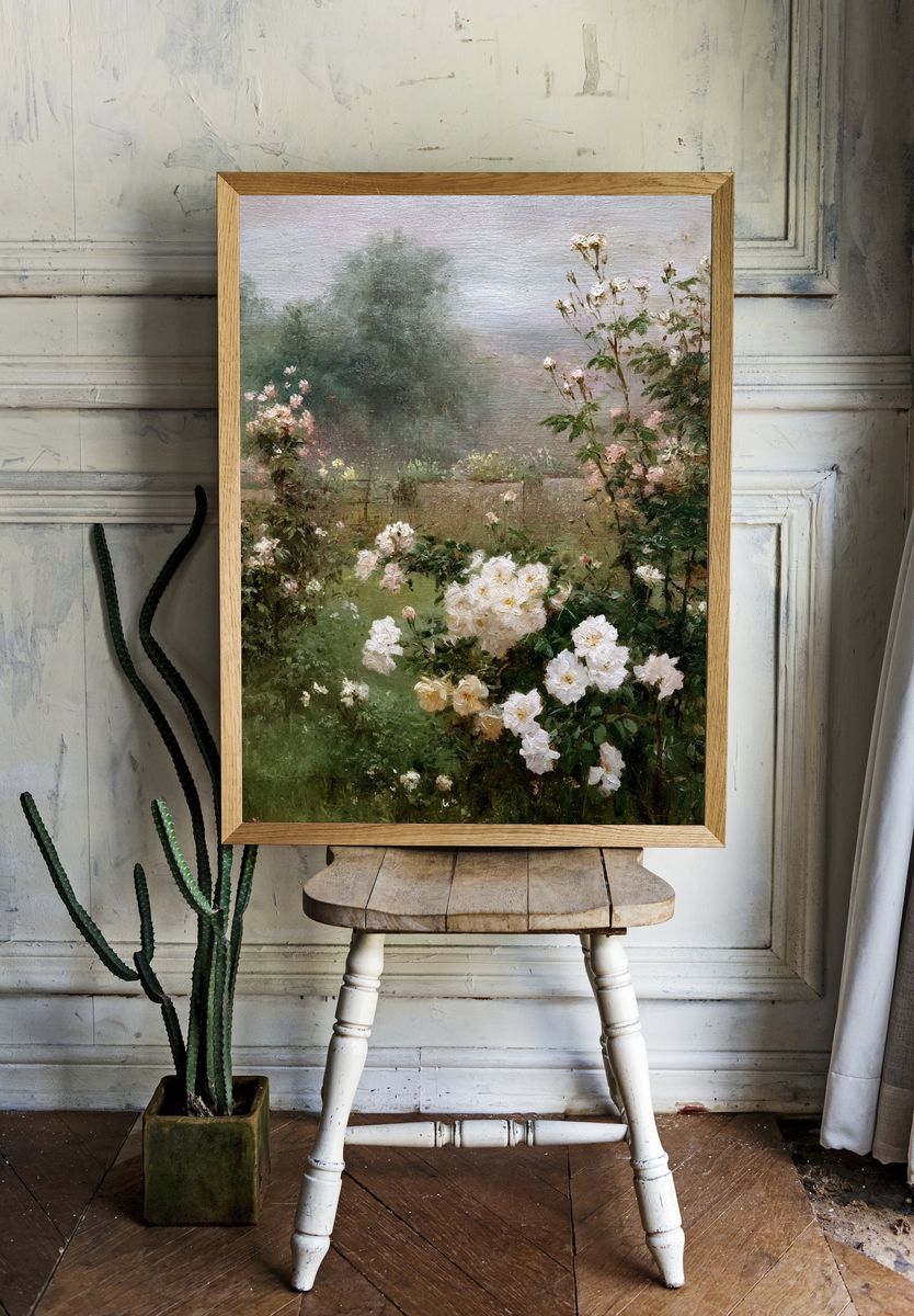 Blooming Roses — Fine Art Print room preview