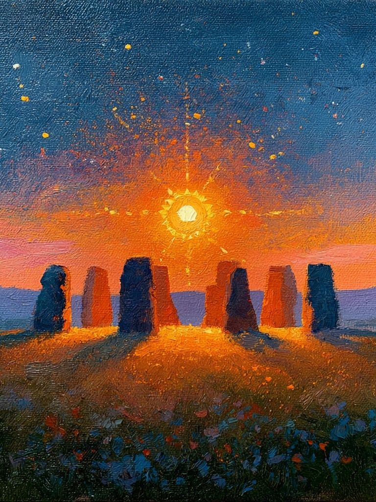 Stone Circle Sunset Fine-Art Poster. poster — fine-art art