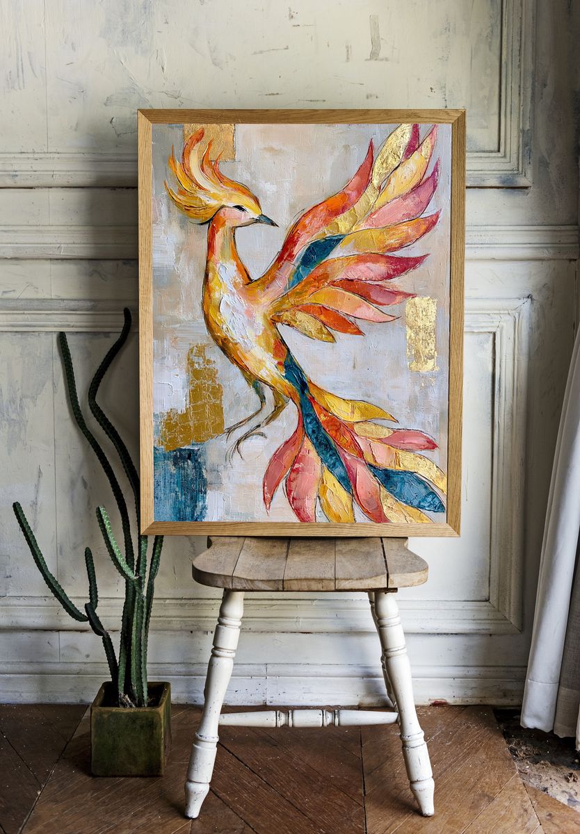 Phoenix Bird Fine-Art Poster. — room view 1