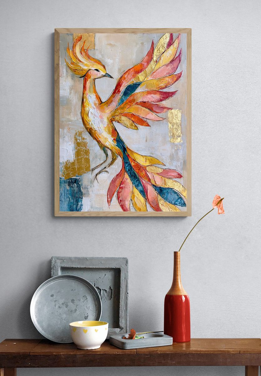 Phoenix Bird Fine-Art Poster. — room view 3