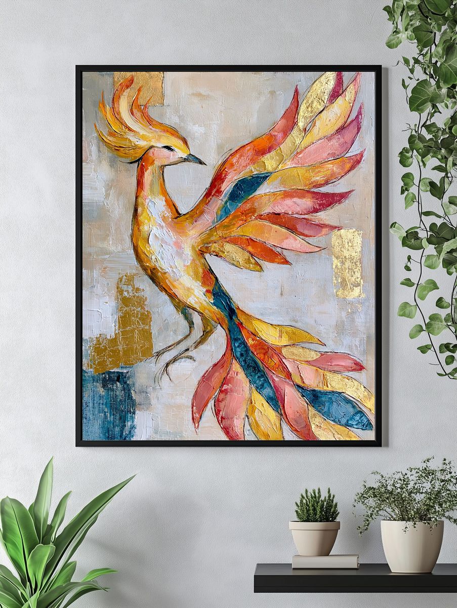 Phoenix Bird Fine-Art Poster. — room view 4
