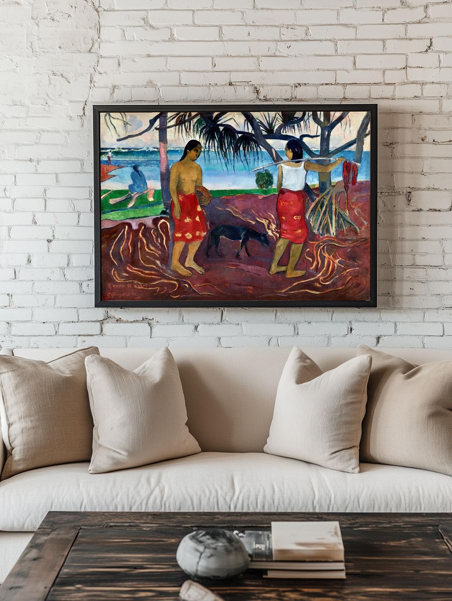 Tahiti Beach Scene — Fine-Art Print. — room view 1