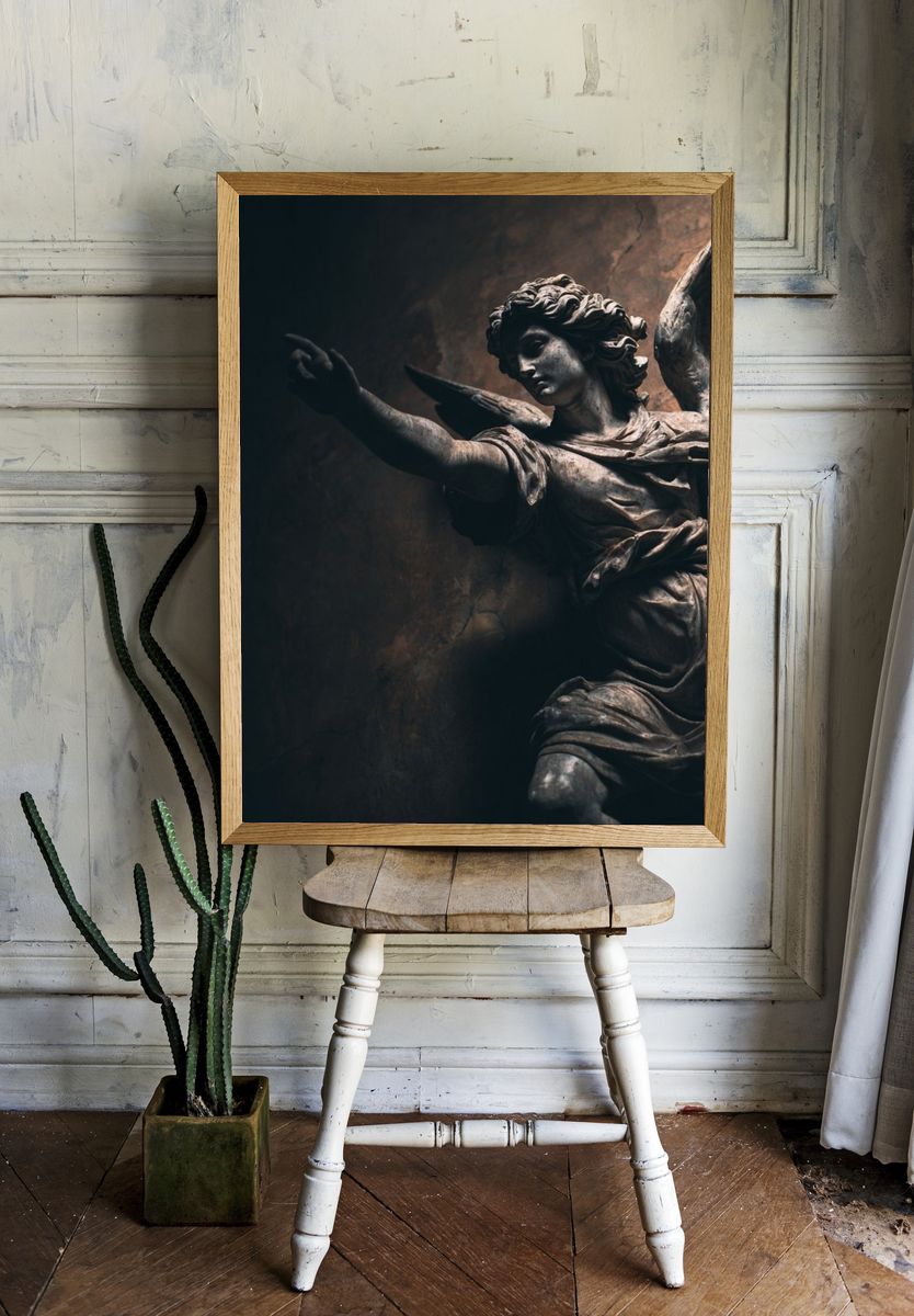 Angel Sculpture — Fine Art Print room preview