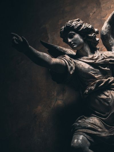 Angel Sculpture — Fine Art Print. poster print