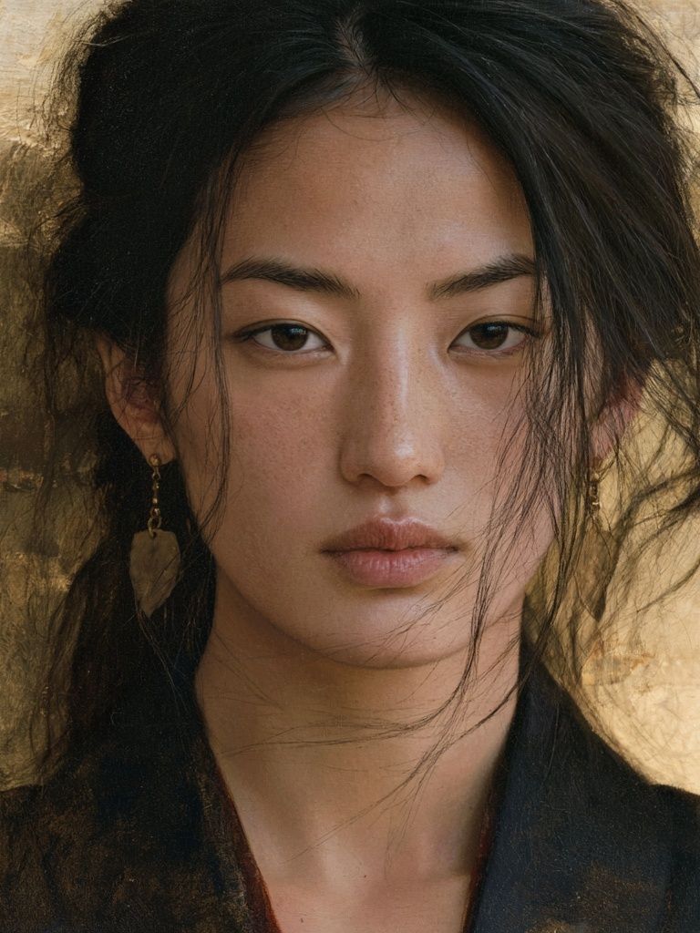 Serene Portrait Fine-Art Poster. poster detail