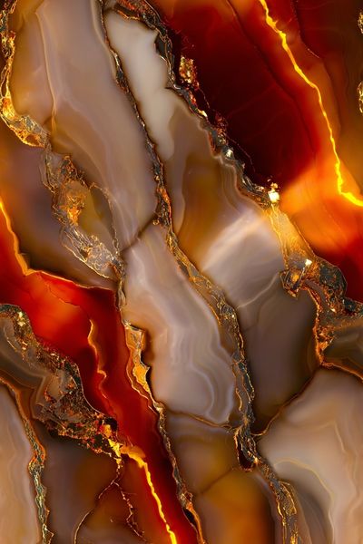 Abstract Agate Stone — Fine Art Print. poster print