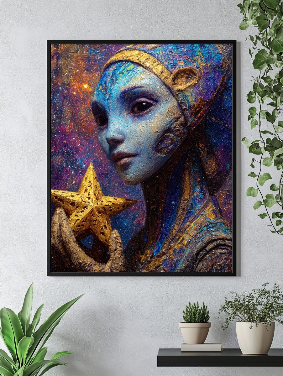 Alien Star Keeper — Fine Art Print. — room view 4