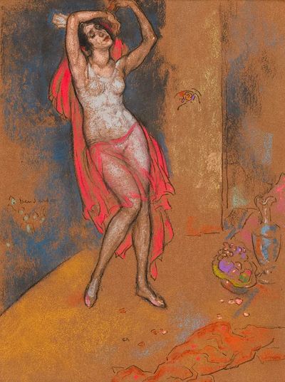 Dancer in Red — Fine Art Print. poster print