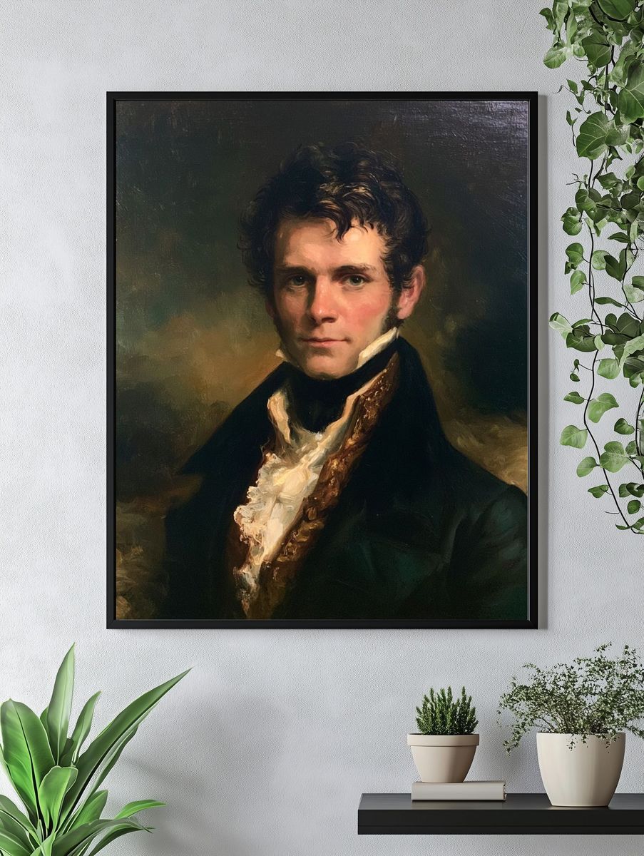 Regency Gentleman Portrait Print. — room view 4