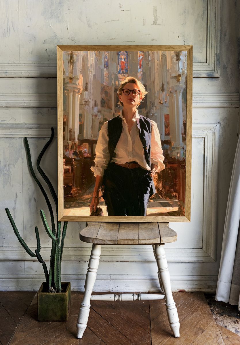 Cathedral Portrait Fine-Art Poster. — room view 1