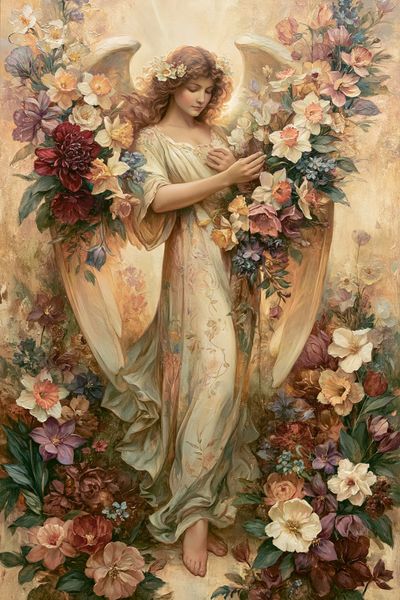 Floral Angel Fine-Art Print.