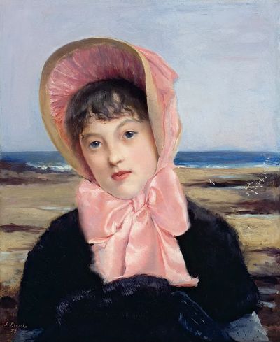 Jacques-Emile Blanche 's Pink Capeline. poster print