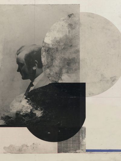 Abstract Portrait Collage Poster.