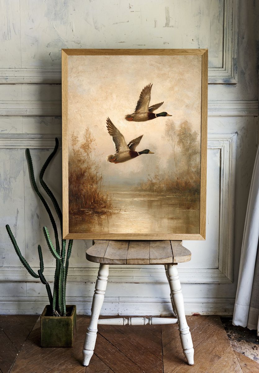Flying Ducks — Fine Art Print room preview