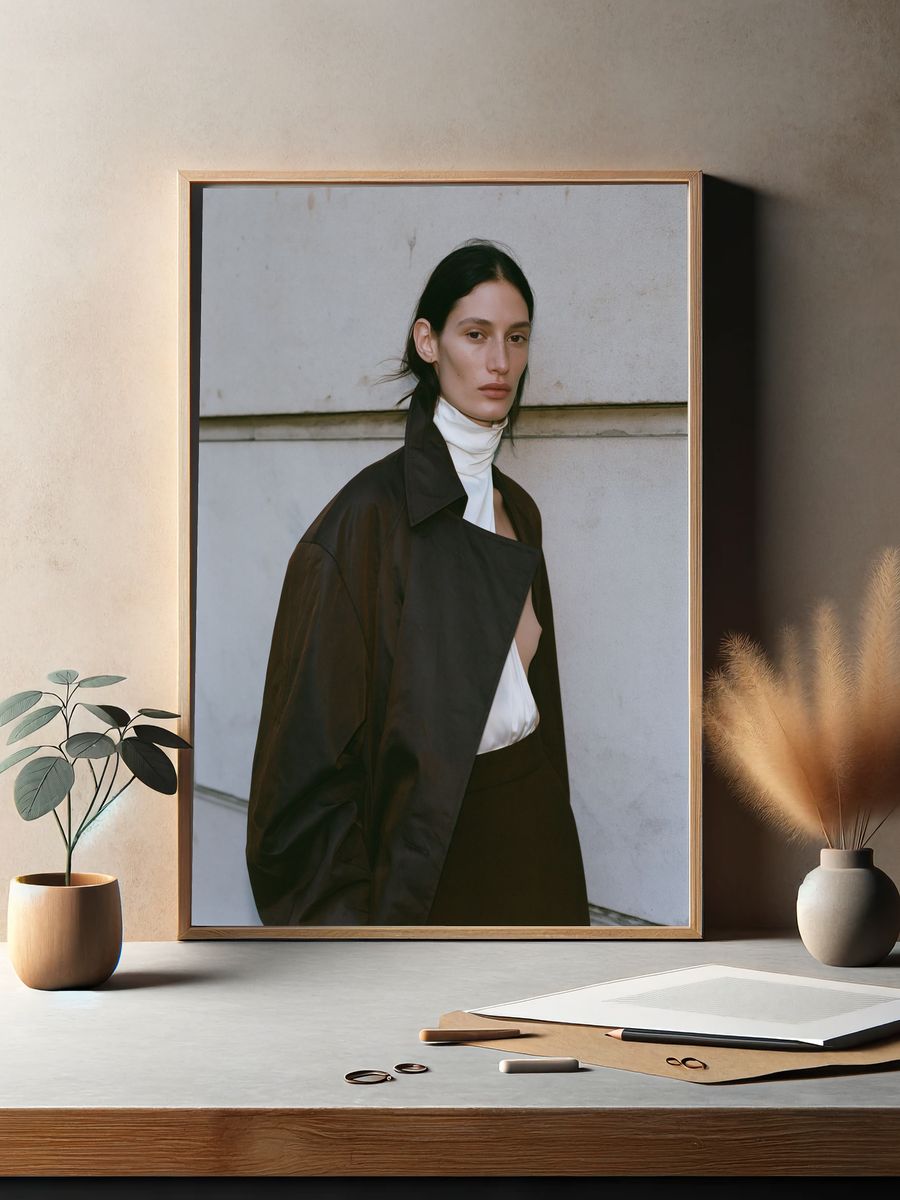 Minimalist Fashion Portrait Poster. — room view 2