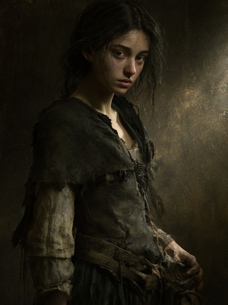 Gothic Portrait Fine-Art Poster. poster detail