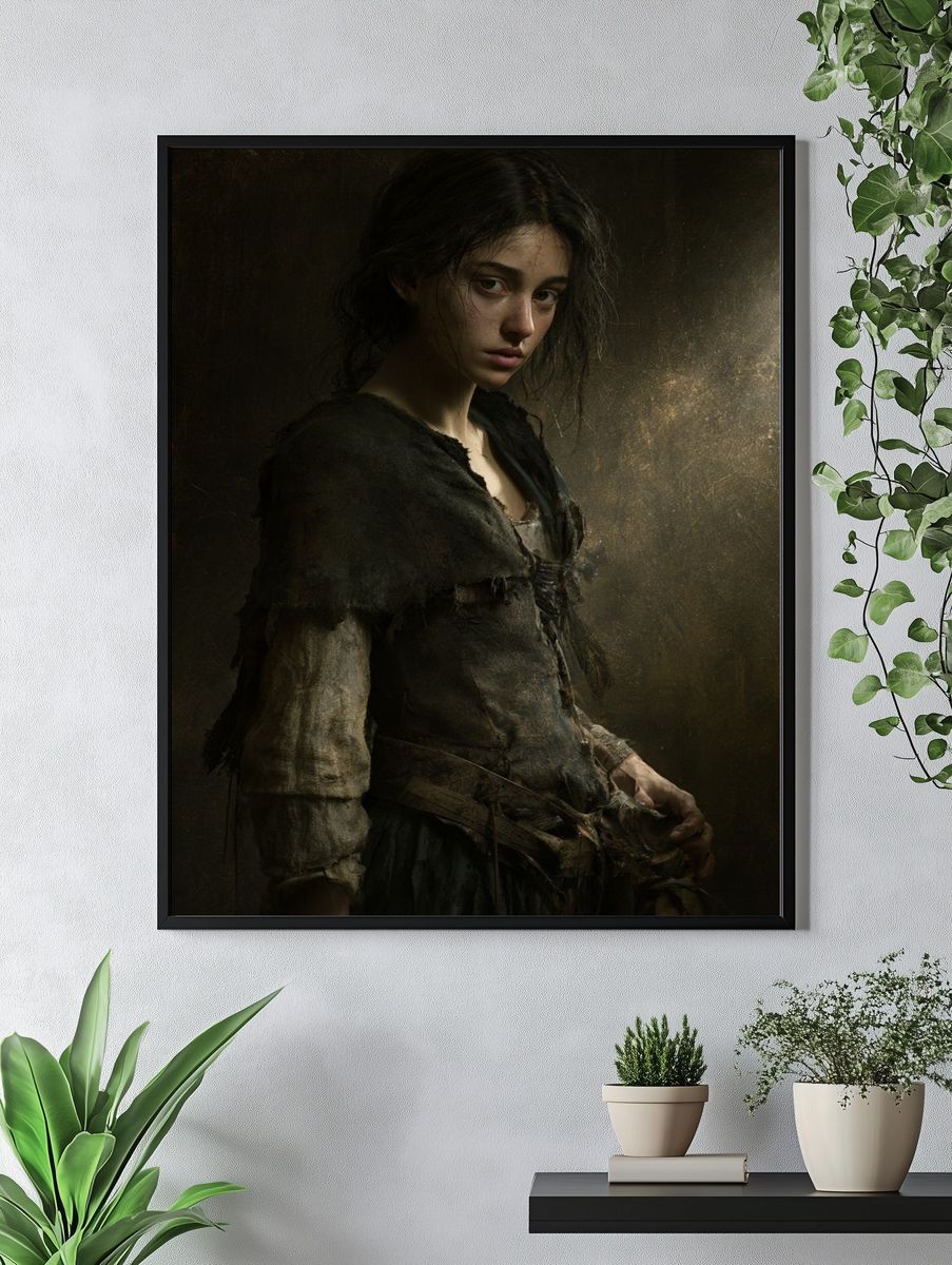 Gothic Portrait Fine-Art Poster. — room view 4