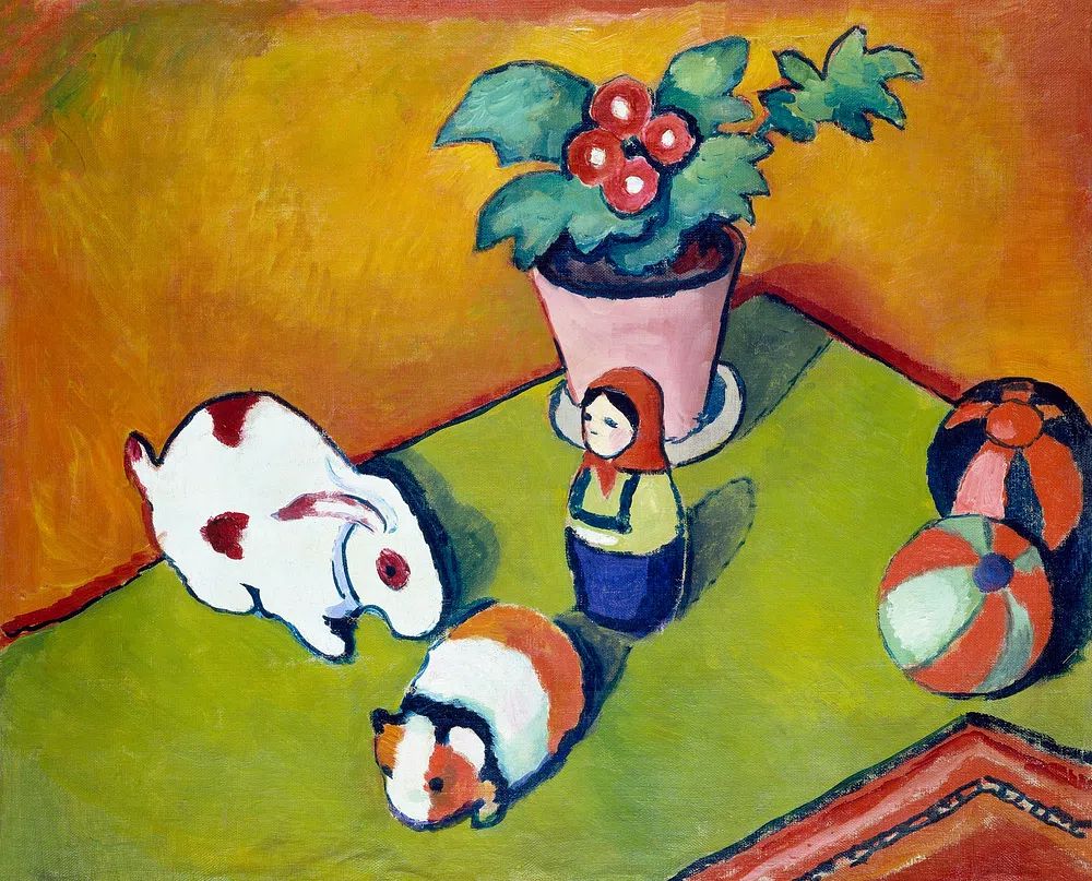August Macke 's Little Walter's. poster — fine-art art