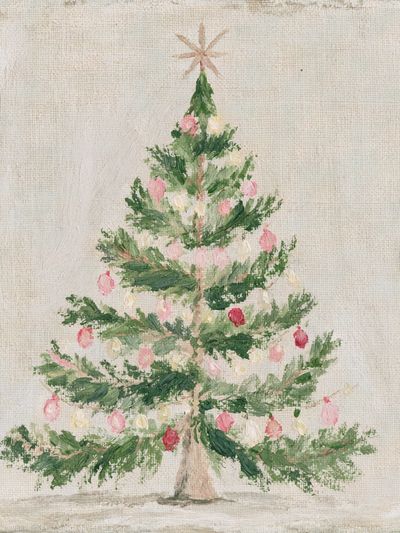 Vintage Christmas Tree Poster. poster