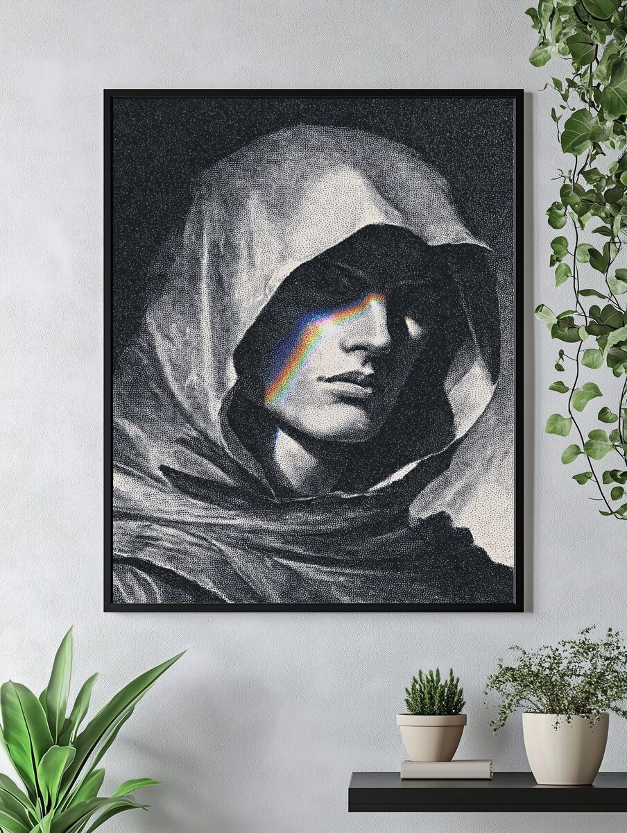 Mysterious Figure — Fine Art Print. — room view 4