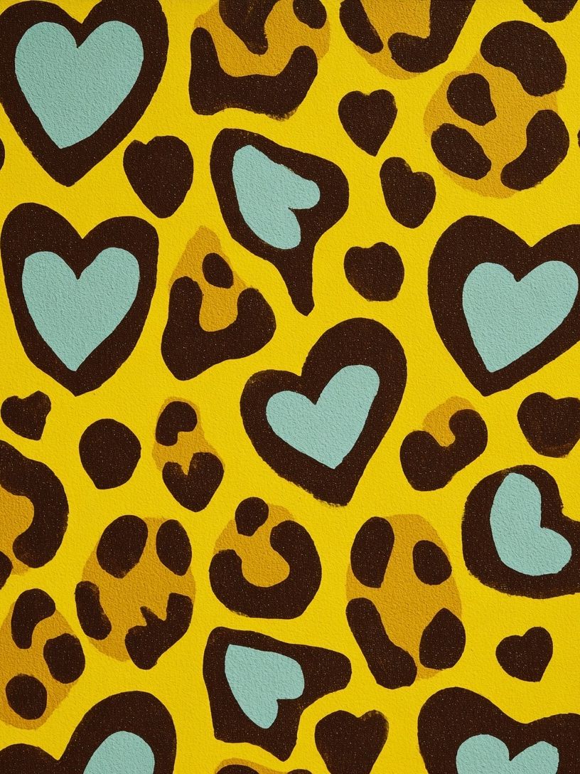 Leopard Hearts Pop-Art Poster. poster — fine-art art