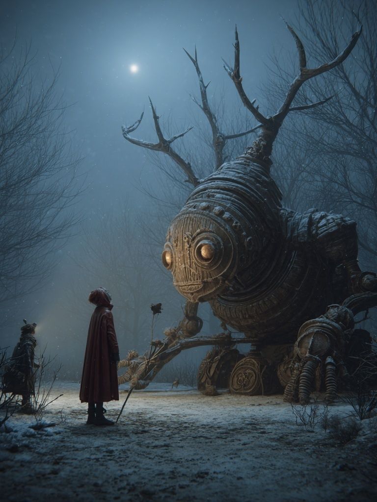 Mystical Encounter — Fantasy Art Print. poster detail