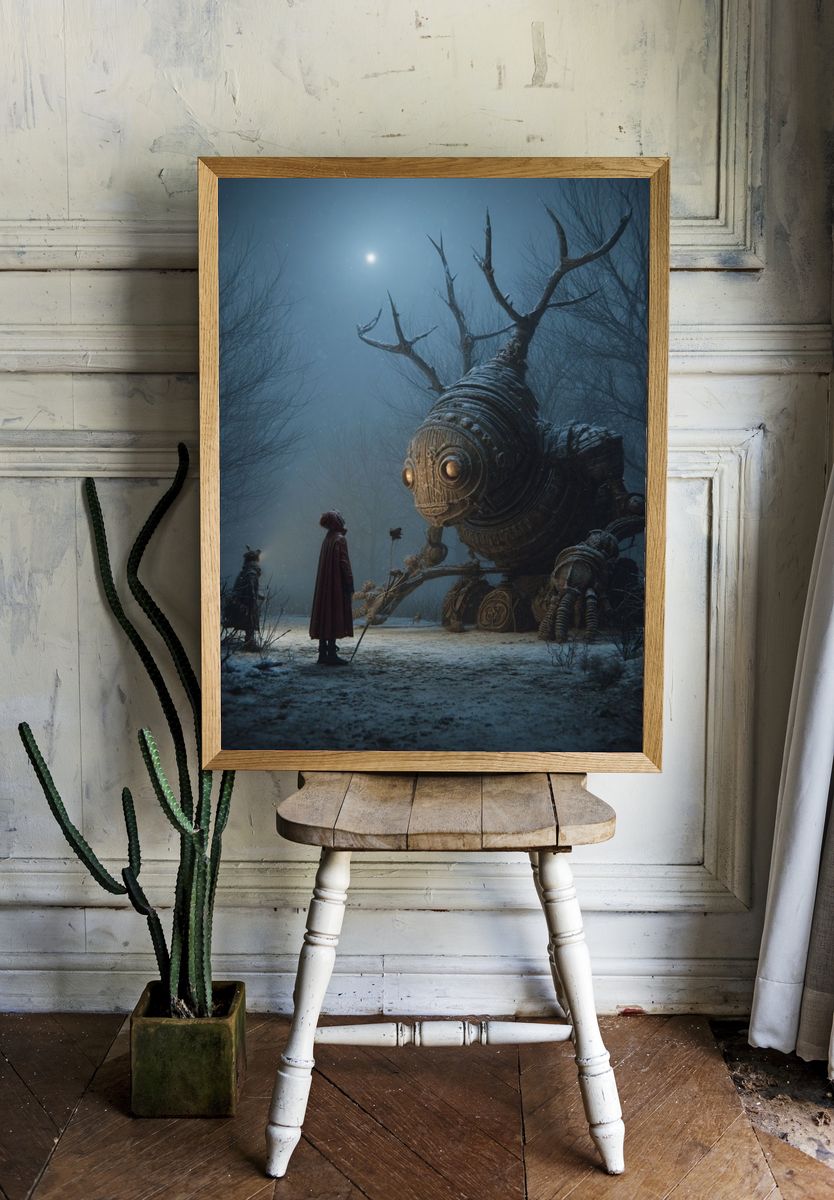 Mystical Encounter — Fantasy Art Print room preview