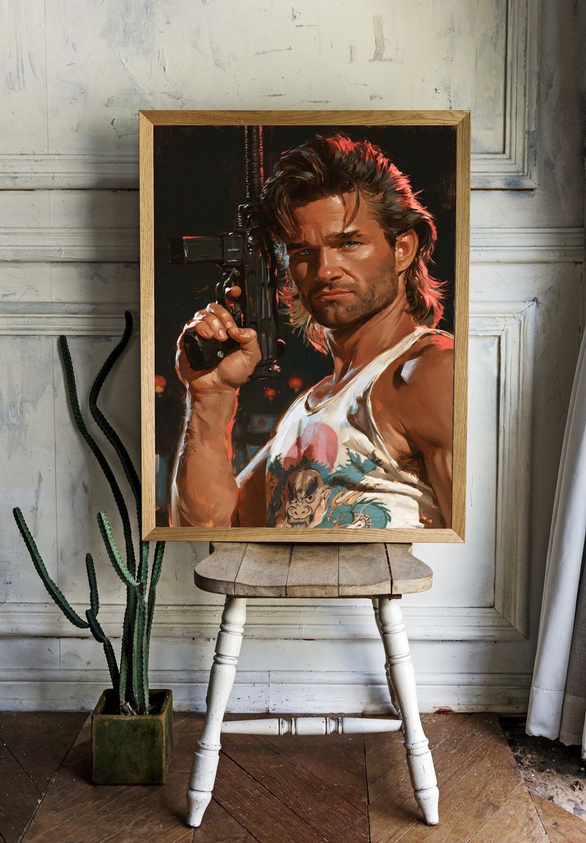 Action Hero Portrait Print. — room view 1