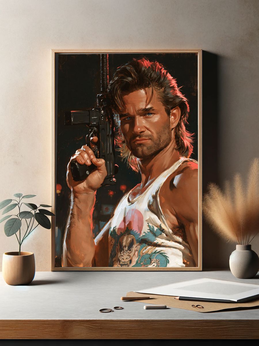 Action Hero Portrait Print. — room view 2