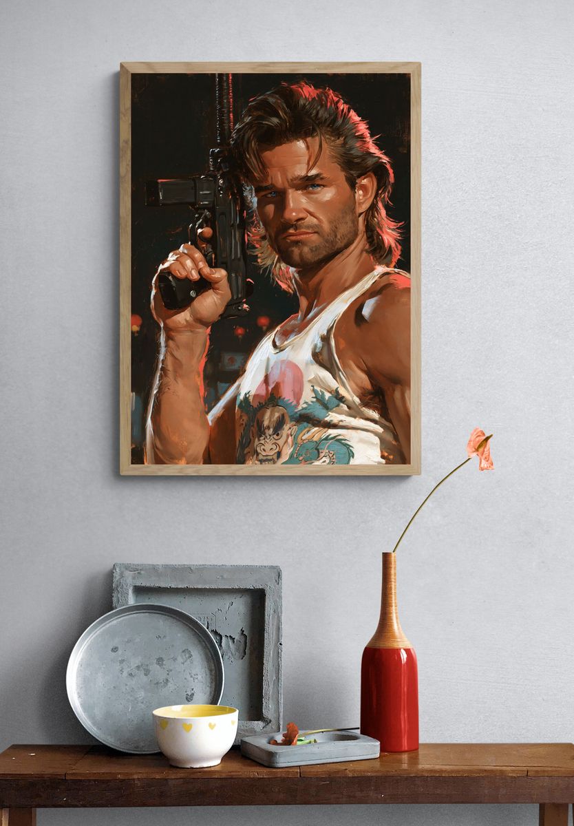 Action Hero Portrait Print. — room view 3