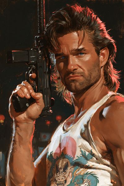 Action Hero Portrait Print. poster