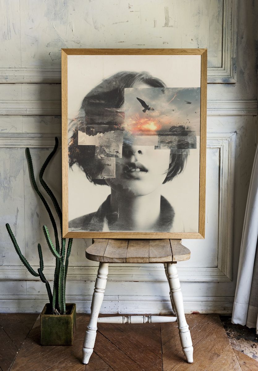 Surreal Portrait — Fine Art Print room preview