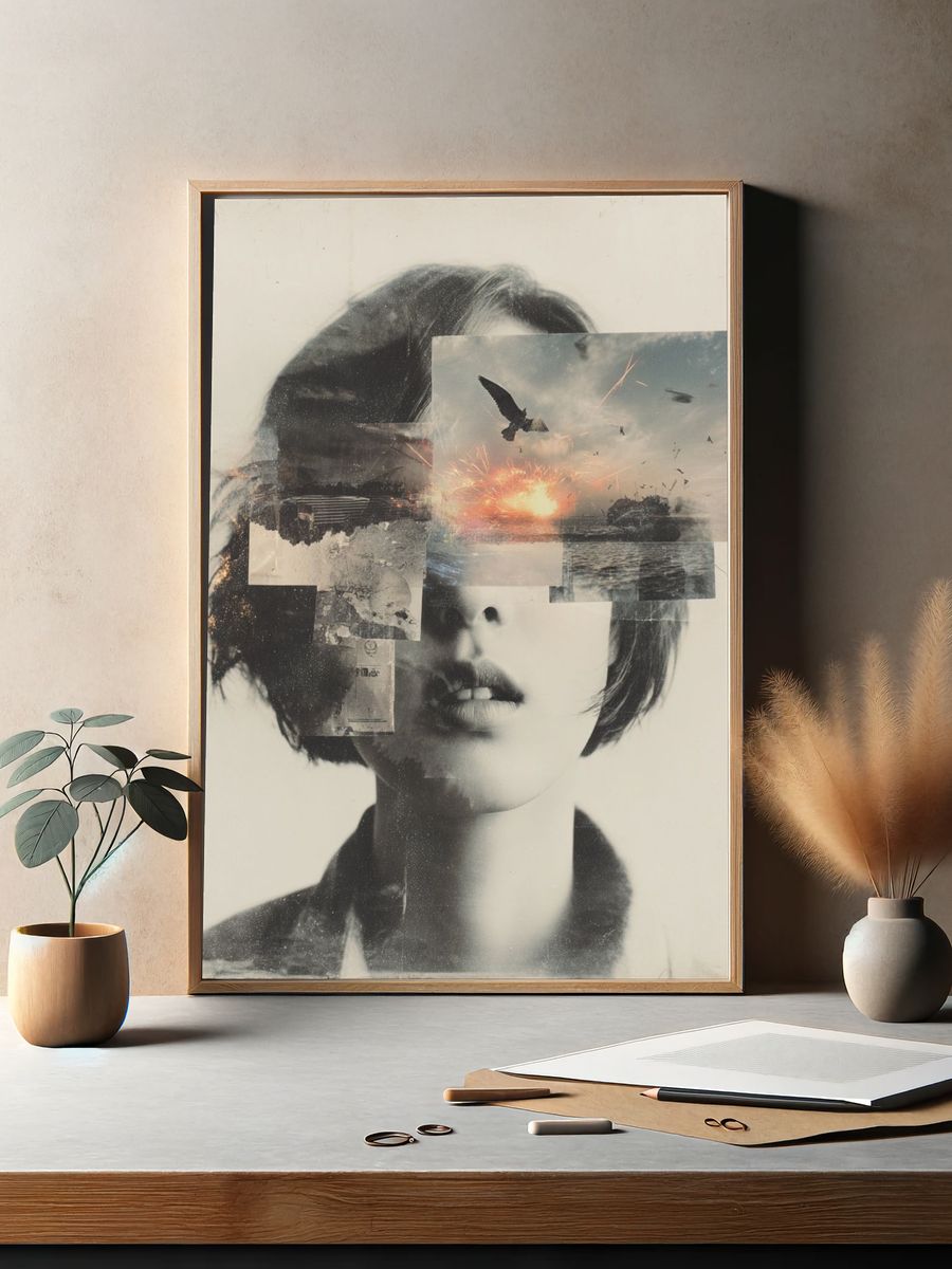 Surreal Portrait — Fine Art Print. — room view 2
