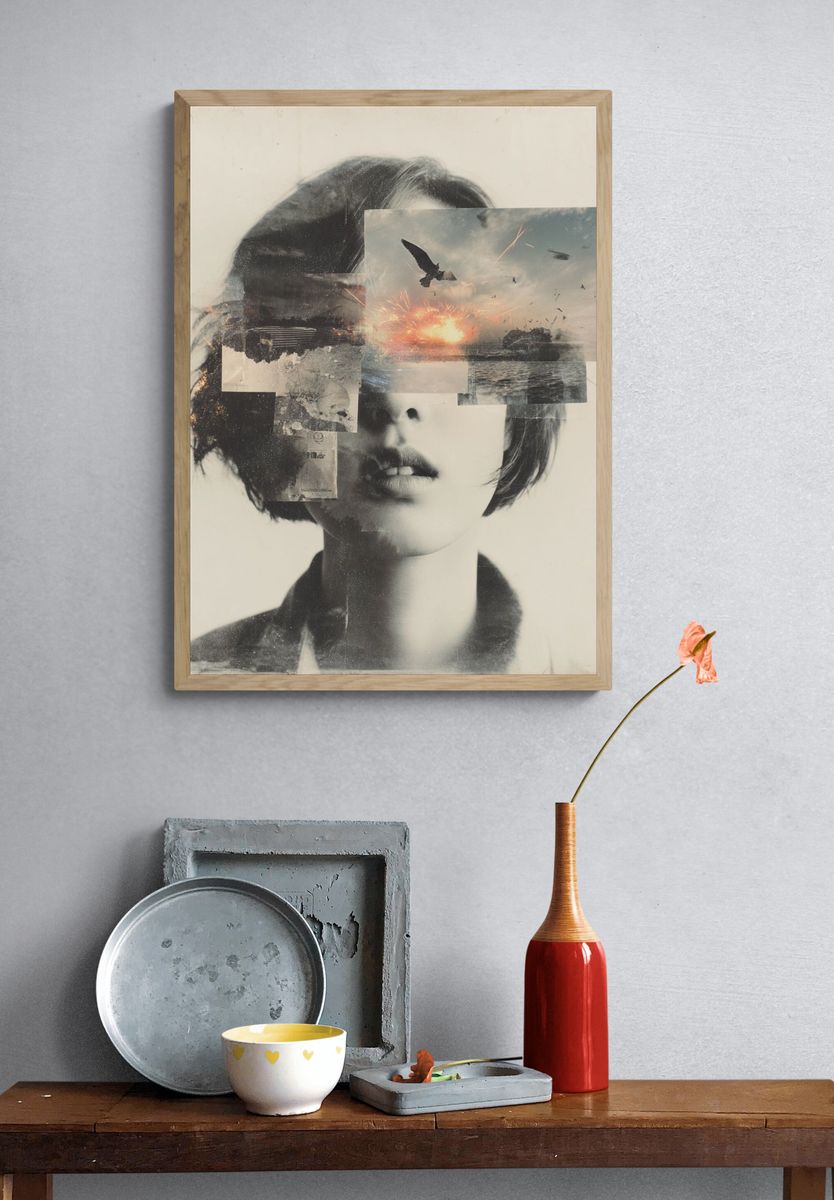 Surreal Portrait — Fine Art Print. — room view 3