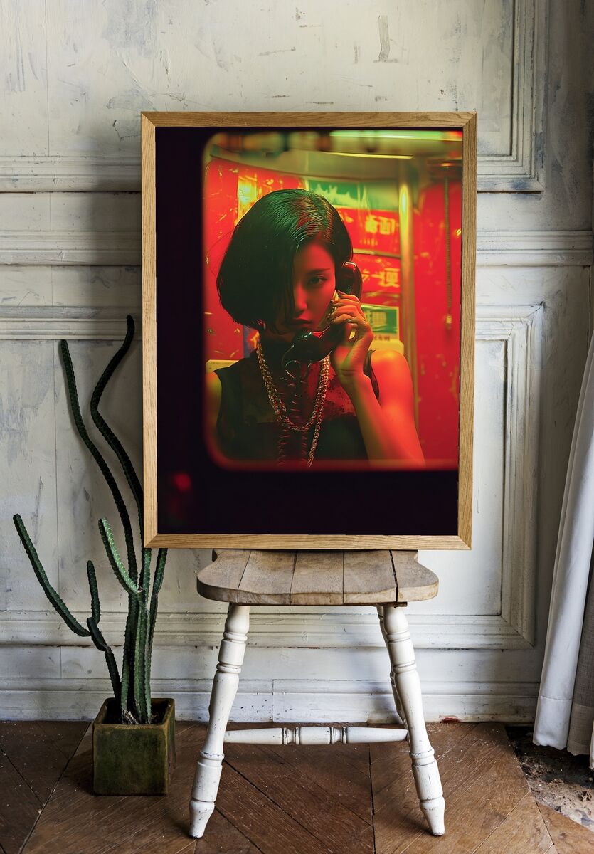 Urban Phone Booth — Fine Art Print room preview