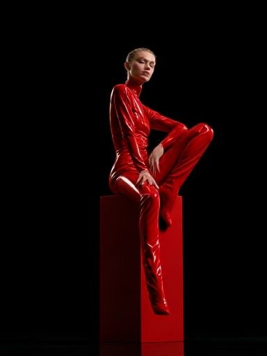 Red Fashion Portrait Poster. poster — photography art