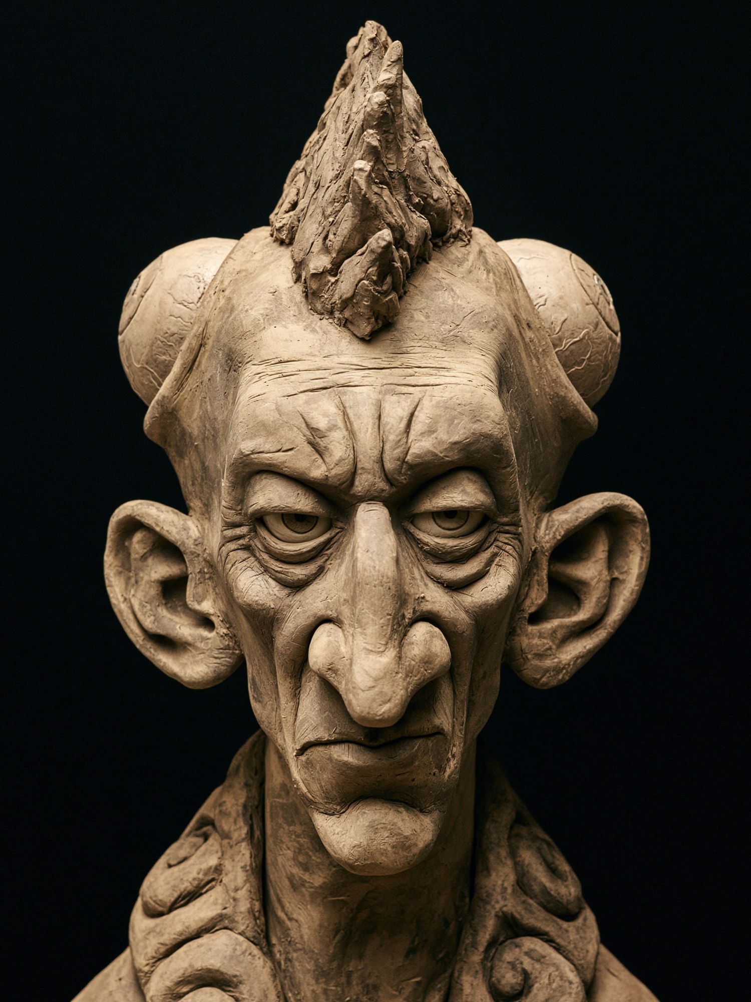 Gothic Clay Portrait Print. poster detail