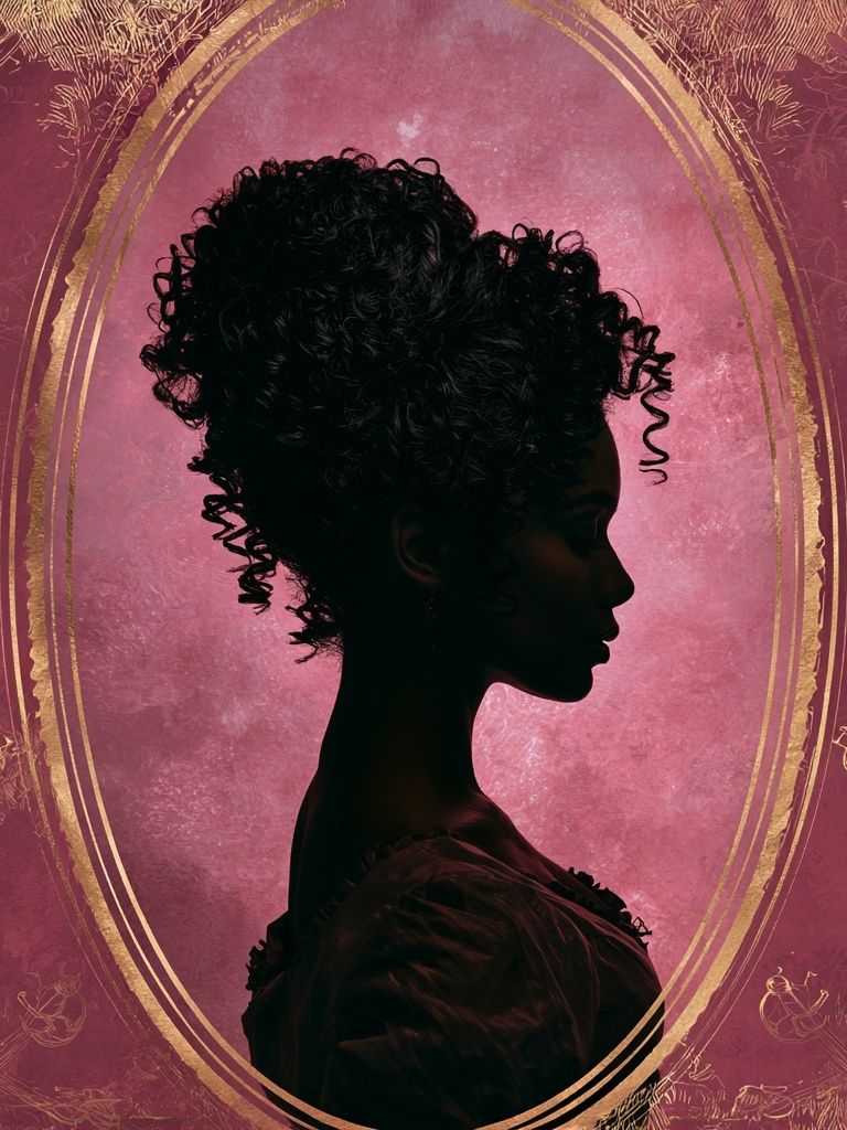 Elegant Silhouette Portrait Print. poster detail