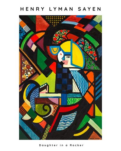 Henry Lyman Sayen abstract painting. poster print