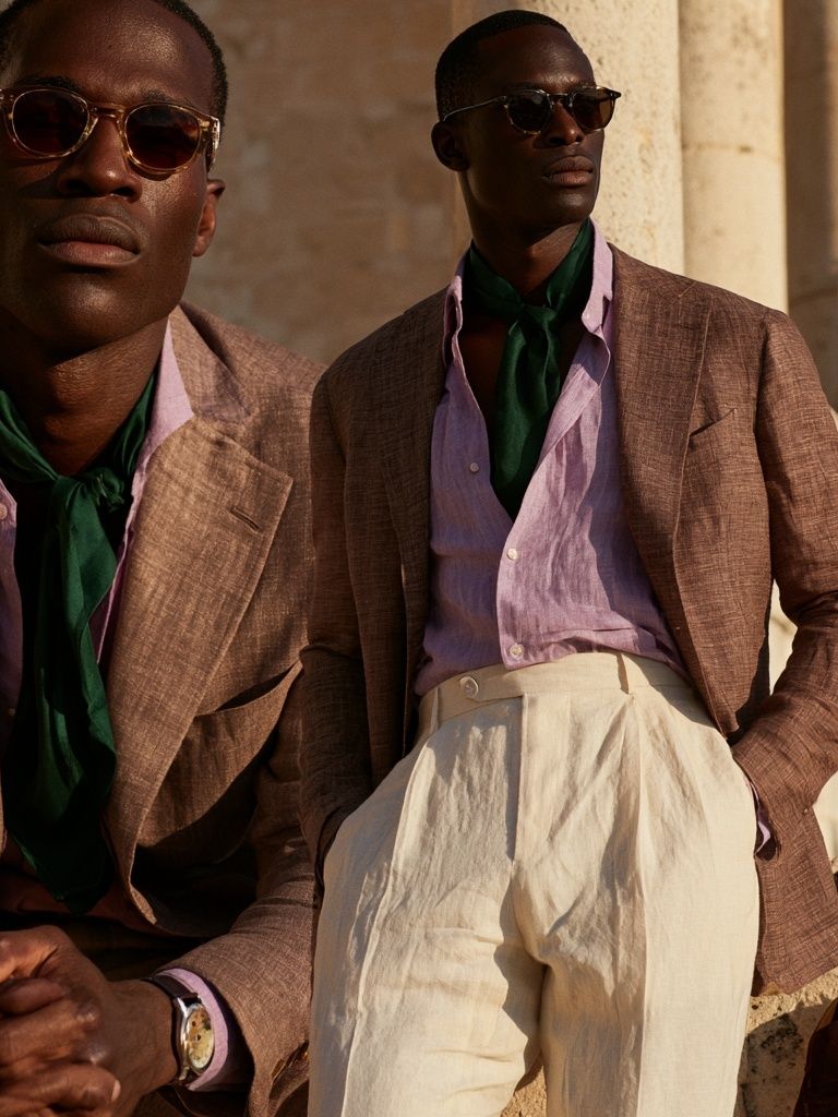 Elegant Menswear Portrait Poster. poster — photography art