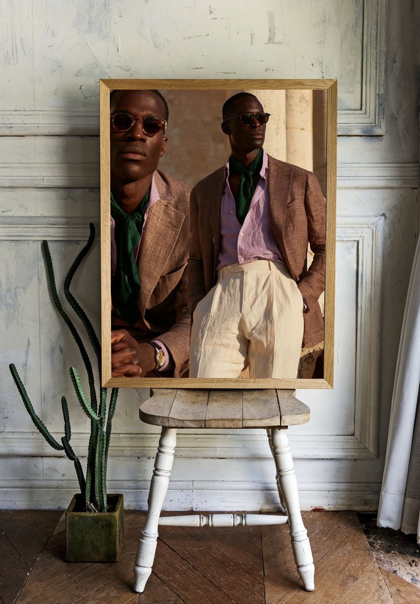 Elegant Menswear Portrait Poster. room preview