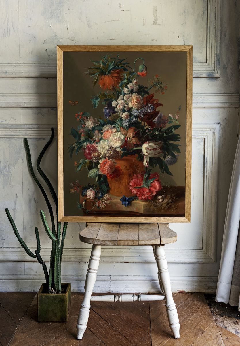 Vase Flowers Jan van Huysum. — room view 1