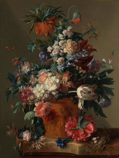 Vase Flowers Jan van Huysum. poster print