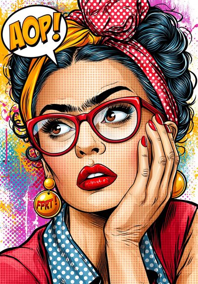 Pop Art AOP! Woman Poster.