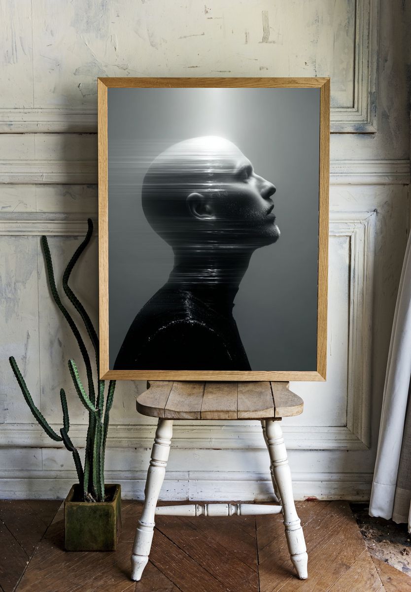 Ethereal Profile — Fine Art Print room preview