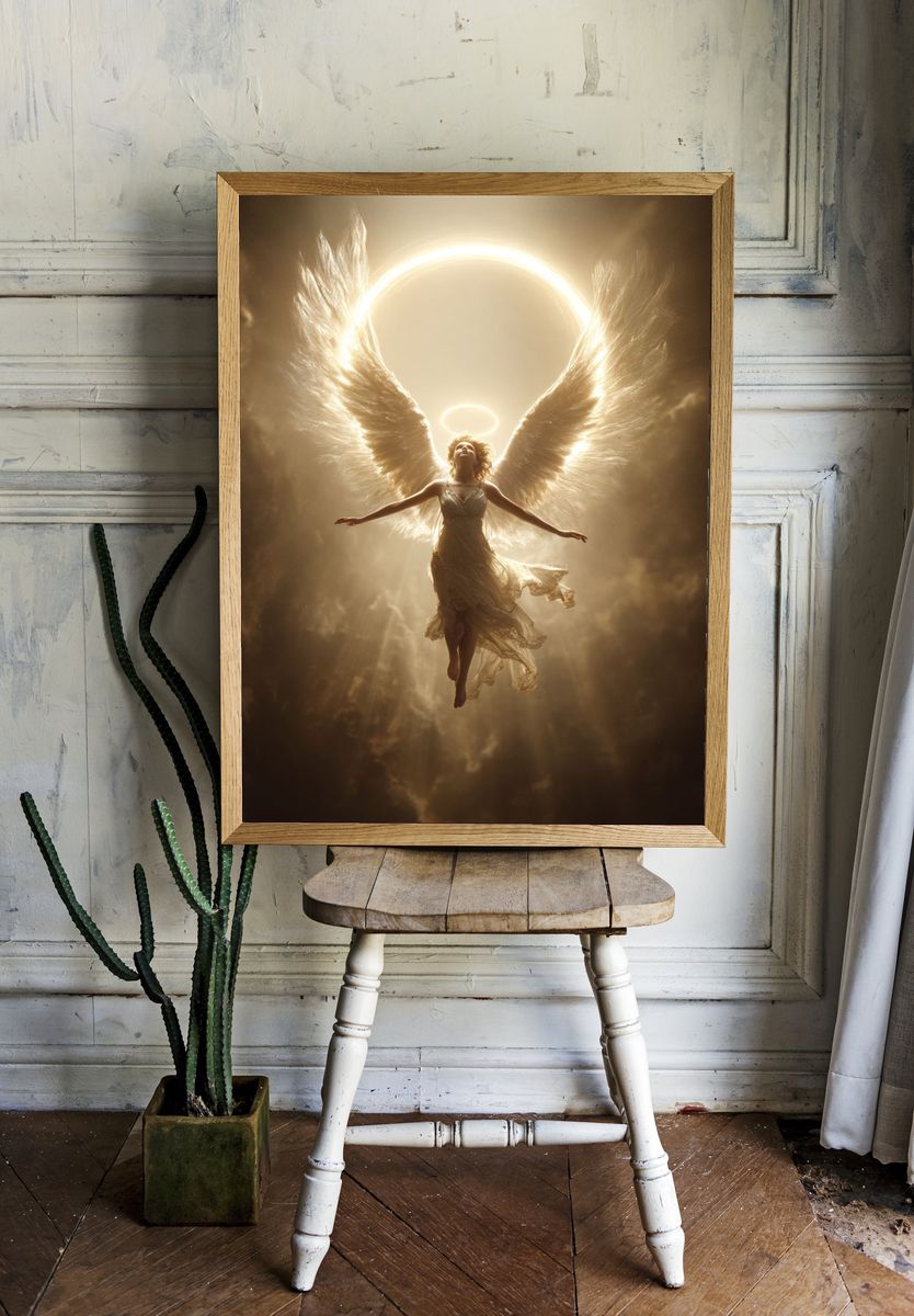 Celestial Angel — Fine Art Print room preview