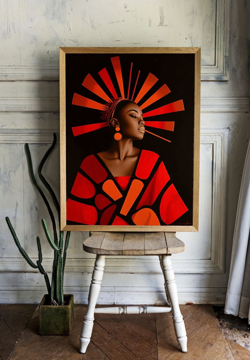 Radiant Woman — Fine Art Print. room preview